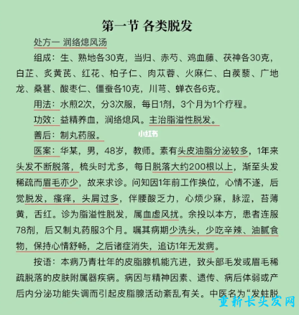 中医治疗脱发